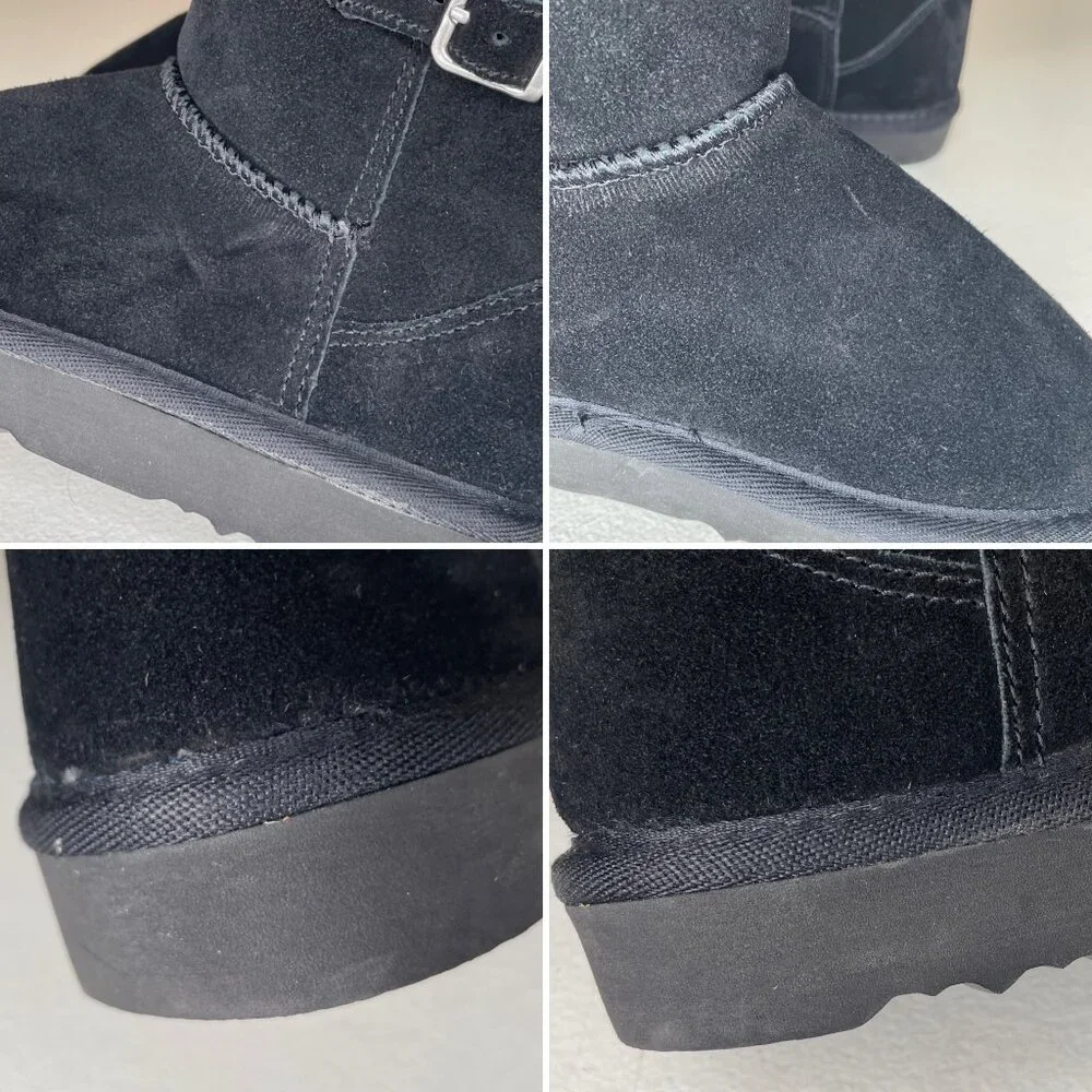 Macy's Style & Co Suede Leather Faux Fur Lined Boots Women’s Size 5